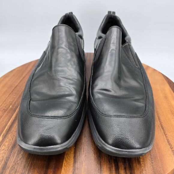 Cole Haan Shoes Men's 13 M Black Leather Tucker Grand Slip On Casual Loafers - Picture 2 of 8